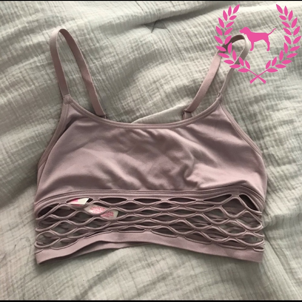 VS Pink Fishnet Bralette